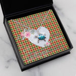 Sea Turtle Necklace Gift for My Beautiful Girlfriend Valentines Necklace Clan Gibbs Tartan Blue Turtle Necklace