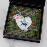 Sea Turtle Necklace Gift for My Beautiful Girlfriend Valentines Necklace Clan Walkinshaw Tartan Blue Turtle Necklace