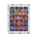 Personalized Gift Tartan Plaid Blanket Clan Skirving With Christmas Cookie Baking Crew Christmas Gift Blanket, Plaid Blanket, Christmas Fleece Blanket, Christmas Blanket, Tartan Blanket, Scottish Blanket, Scotland Blanket, Family Name Blanket, Custom Blanket, Personalized Blanket