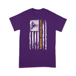 Scotstee Shop - Vintage USA Flag Motorcross Dirt Bike Grandpa Silhouette 4th Of July Shirt