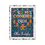Personalized Gift Tartan Plaid Blanket Clan Glen With Christmas Cookie Baking Crew Christmas Gift Blanket, Plaid Blanket, Christmas Fleece Blanket, Christmas Blanket, Tartan Blanket, Scottish Blanket, Scotland Blanket, Family Name Blanket, Custom Blanket, Personalized Blanket