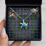 Sea Turtle Necklace To My Beautiful Soulmate Necklace In Your Eyes I Have Found My Home Clan Russell Tartan Blue Turtle Necklace, Valentine Necklace Gift for Girlfriend Clan Mitchell Ancient Tartan Sunflower Pendant Necklace, Scottish Tartan Jewelry, valentine necklace, necklace girlfriend, necklace for wife, cute necklaces for girlfriend, jewelry for girlfriend, to my soulmate necklace, to my future wife necklace