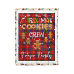 Products Personalized Gift Tartan Plaid Blanket Clan Fraser With Christmas Cookie Baking Crew Christmas Gift Blanket, Plaid Blanket, Christmas Fleece Blanket, Christmas Blanket, Tartan Blanket, Scottish Blanket, Scotland Blanket, Family Name Blanket, Custom Blanket, Personalized Blanket