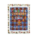 Personalized Gift Tartan Plaid Blanket Clan Congilton With Christmas Cookie Baking Crew Christmas Gift Blanket, Plaid Blanket, Christmas Fleece Blanket, Christmas Blanket, Tartan Blanket, Scottish Blanket, Scotland Blanket, Family Name Blanket, Custom Blanket, Personalized Blanket