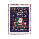 Personalized Gift Tartan Plaid Blanket Clan Pride Of Scotland With Funny Santa Snowman Reindeer Merry Christmas Fleece Blanket, Home Living Room, Plaid Blanket, Tartan Blanket, Scottish Blanket, Buffalo fleece blanket, Christmas Blanket-Recovered