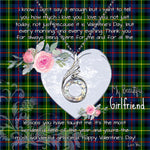 Rising Phoenix Necklace - Valentine Necklace Clan Farquharson Modern Tartan Gift for Girlfriend, Gift for My Wife Rising Phoenix Necklace