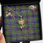 To My Beautiful Soulmate Sunflower Necklace In Your Eyes I Have Found My Home Clan Whitefoord Tartan Jewelry For Girlfriend