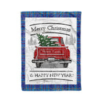 Tartan Blanket Vintage Red Truck with Christmas Tree Family Scottish Clan Mercer plaid blanket, red plaid blanket, buffalo plaid blanket, green plaid blanket, plaid fleece blanket, blue plaid blanket, red tartan blanket, tartan plaid blanket, black and white plaid blanket, , christmas plaid blanket, orange plaid blanket, tartan plaid throw blanket, pink plaid blanket, brown plaid blanket, buffalo check blanket