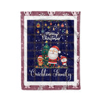 Personalized Gift Tartan Plaid Blanket Clan Crichton With Funny Santa Snowman Reindeer Merry Christmas Fleece Blanket, Home Living Room, Plaid Blanket, Tartan Blanket, Scottish Blanket, Buffalo fleece blanket, Christmas Blanket