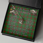 To My Beautiful Soulmate Necklace In Your Eyes I Have Found My Home Clan Maxwell Hunting Tartan Crown Pendant Necklace