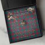 To My Beautiful Soulmate Necklace In Your Eyes I Have Found My Home Clan Jardine Dress Tartan Crown Pendant Necklace