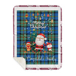 Personalized Gift Tartan Plaid Blanket Clan MacCorquodale With Funny Santa Snowman Reindeer Merry Christmas Gift Sherpa Blanket, blue plaid sherpa blanket,blue tartan sherpa blanket,Buchan,buffalo plaid sherpa blanket,christmas sherpa blanket,Christmas Throw Blanket-Recovered