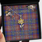 To My Beautiful Soulmate Sunflower Necklace In Your Eyes I Have Found My Home Clan Chisholm Hunting Modern Tartan Jewelry For Girlfriend