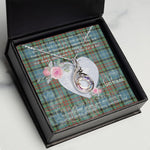Rising Phoenix Necklace - Valentine Necklace Clan Cathcart Tartan Gift for Girlfriend, Gift for My Wife Rising Phoenix Necklace