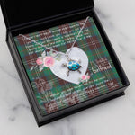 Sea Turtle Necklace Gift for My Beautiful Girlfriend Valentines Necklace Clan Chisholm Hunting Ancient Tartan Blue Turtle Necklace
