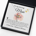 Cross Dancing Necklace - Mom Necklace Gift, To My Loving Mom Neckalce, You Held Me When Times were Tough, You are My Rock