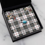 Sea Turtle Necklace To My Beautiful Soulmate Necklace In Your Eyes I Have Found My Home Clan MacPherson Modern Tartan Blue Turtle Necklace