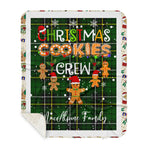 Personalized Gift Tartan Plaid Blanket Clan MacAlpine Modern With Christmas Cookie Baking Crew Christmas Gift Sherpa Blanket, tartan sherpa blanket,buffalo plaid sherpa blanket,christmas sherpa blanket,Christmas Throw Blanket,green plaid sherpa blanket,green sherpa blanket