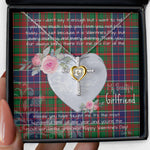 Gift For My Beautiful Girlfriend Necklace Valentine Necklace Clan Adam Ancient Tartan Cross Dancing Necklace Scottish Tartan Jewelry