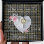 Gift For My Beautiful Girlfriend Necklace Valentine Necklace Clan Campbell Argyll Weathered Tartan Cross Dancing Necklace Scottish Tartan Jewelry