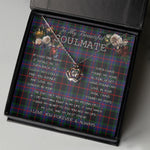 To My Beautiful Soulmate Necklace In Your Eyes I Have Found My Home Clan Nairn Tartan Crown Pendant Necklace