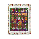 Personalized Gift Tartan Plaid Blanket Clan MacIntyre Of Glenorchy With Christmas Cookie Baking Crew Christmas Gift Blanket, Plaid Blanket, Christmas Fleece Blanket, Christmas Blanket, Tartan Blanket, Scottish Blanket, Scotland Blanket, Family Name Blanket, Custom Blanket, Personalized Blanket