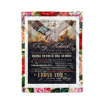Scotstee Shop - Personalized Gift Letter Love Quote To My Husband Gift Letter For Him Couple Lover Gift Fleece Blanket