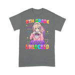 5th Grade Level Unlocked Anime Girl Gaming Back To School Shirt Back To School Gifts - Scotstee Shop