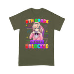 5th Grade Level Unlocked Anime Girl Gaming Back To School Shirt Back To School Gifts - Scotstee Shop