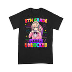5th Grade Level Unlocked Anime Girl Gaming Back To School Shirt Back To School Gifts - Scotstee Shop