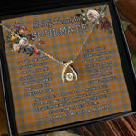 To My Beautiful Soulmate Necklace In Your Eyes I Have Found My Home Clan Jardine Tartan Wishbone Dancing Necklace