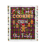 Personalized Gift Tartan Plaid Blanket Clan Gow With Christmas Cookie Baking Crew Christmas Gift Blanket, Plaid Blanket, Christmas Fleece Blanket, Christmas Blanket, Tartan Blanket, Scottish Blanket, Scotland Blanket, Family Name Blanket, Custom Blanket, Personalized Blanket