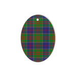 Stewart Of Appin Hunting Modern Tartan Oval Ornaments, Christmas Tree Ornament, Plaid Christmas Ornaments, Ceramic Oval Christmas Tree Decoration, Tartan Oval Ornaments, Christmas Tree Ornament, Plaid Christmas Ornaments, Ceramic Oval Christmas Tree Decoration