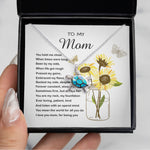 Opal Turtle Necklace - Mom Necklace Gift - To My Mom - You Mean The World For All You Do Mother's Day Necklace