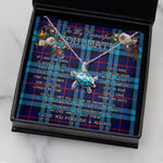 Sea Turtle Necklace To My Beautiful Soulmate Necklace In Your Eyes I Have Found My Home Clan McCorquodale Tartan Blue Turtle Necklace