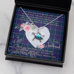 Sea Turtle Necklace Gift for My Beautiful Girlfriend Valentines Necklace Clan Navy US Edzell Tartan Blue Turtle Necklace