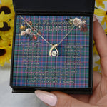 To My Beautiful Soulmate Necklace In Your Eyes I Have Found My Home Clan Cooper Tartan Wishbone Dancing Necklace