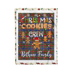 Personalized Gift Tartan Plaid Blanket Clan Bethune With Christmas Cookie Baking Crew Christmas Gift Blanket, Plaid Blanket, Christmas Fleece Blanket, Christmas Blanket, Tartan Blanket, Scottish Blanket, Scotland Blanket, Family Name Blanket, Custom Blanket, Personalized Blanket