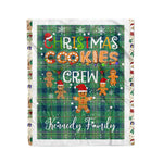 Personalized Gift Tartan Plaid Blanket Clan Kennedy Ancient With Christmas Cookie Baking Crew Christmas Gift Blanket, Plaid Blanket, Christmas Fleece Blanket, Christmas Blanket, Tartan Blanket, Scottish Blanket, Scotland Blanket, Family Name Blanket, Custom Blanket, Personalized Blanket