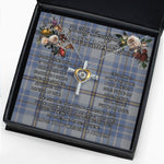 To My Beautiful Soulmate Necklace In Your Eyes I Have Found My Home Clan Tweedie Tartan Cross Dancing Necklace