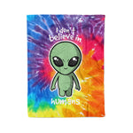 Scotstee Shop - Scotstee Shop Blanket Aliens Don't Believe Humans Hippie Fleece Blanket