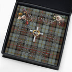 To My Beautiful Soulmate Necklace In Your Eyes I Have Found My Home Clan MacLeod Of Harris Weathered Tartan Cross Dancing Necklace
