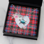 Sea Turtle Necklace Gift for My Beautiful Girlfriend Valentines Necklace Clan Straiton Tartan Blue Turtle Necklace