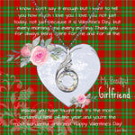 Rising Phoenix Necklace - Valentine Necklace Clan Callander Tartan Gift for Girlfriend, Gift for My Wife Rising Phoenix Necklace
