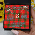 To My Beautiful Soulmate Necklace In Your Eyes I Have Found My Home Clan Cameron Modern Tartan Wishbone Dancing Necklace