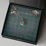 To My Beautiful Soulmate Necklace In Your Eyes I Have Found My Home Clan Carmichael Tartan Crown Pendant Necklace