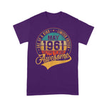Scotstee Shop - 60th Birthday Gift Retro May 1961 60 Yrs Old 60th Birthday Shirt 60th birthday gifts