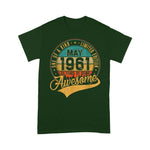 Scotstee Shop - 60th Birthday Gift Retro May 1961 60 Yrs Old 60th Birthday Shirt 60th birthday gifts