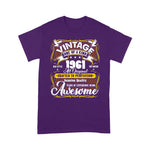 Scotstee Shop - 60th Birthday Gifts Vintage Genuine 1961 60's Years Old Birthday Shirt 60th birthday gifts