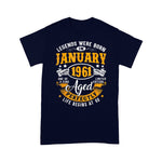 60th Birthday Shirt Vintage January 1961 Years Old Birthday Gift Birthday Shirt 60th birthday gifts - Scotstee Shop
